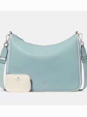 Kate Spade NWT Emma Large Pebbled Leather Crossbody in Aventurine